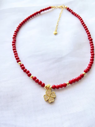 Choker Jade Rojo