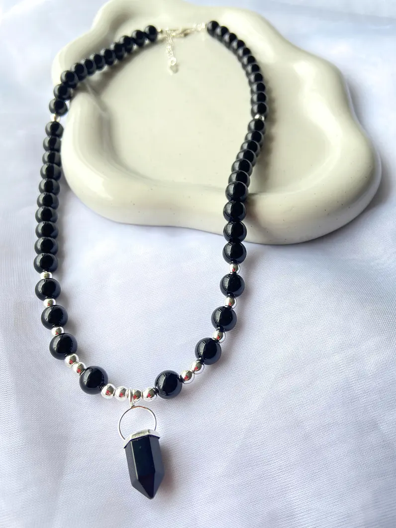 Collar Onix Hematita 1
