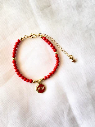 Pulsera Ágata Roja 11:11