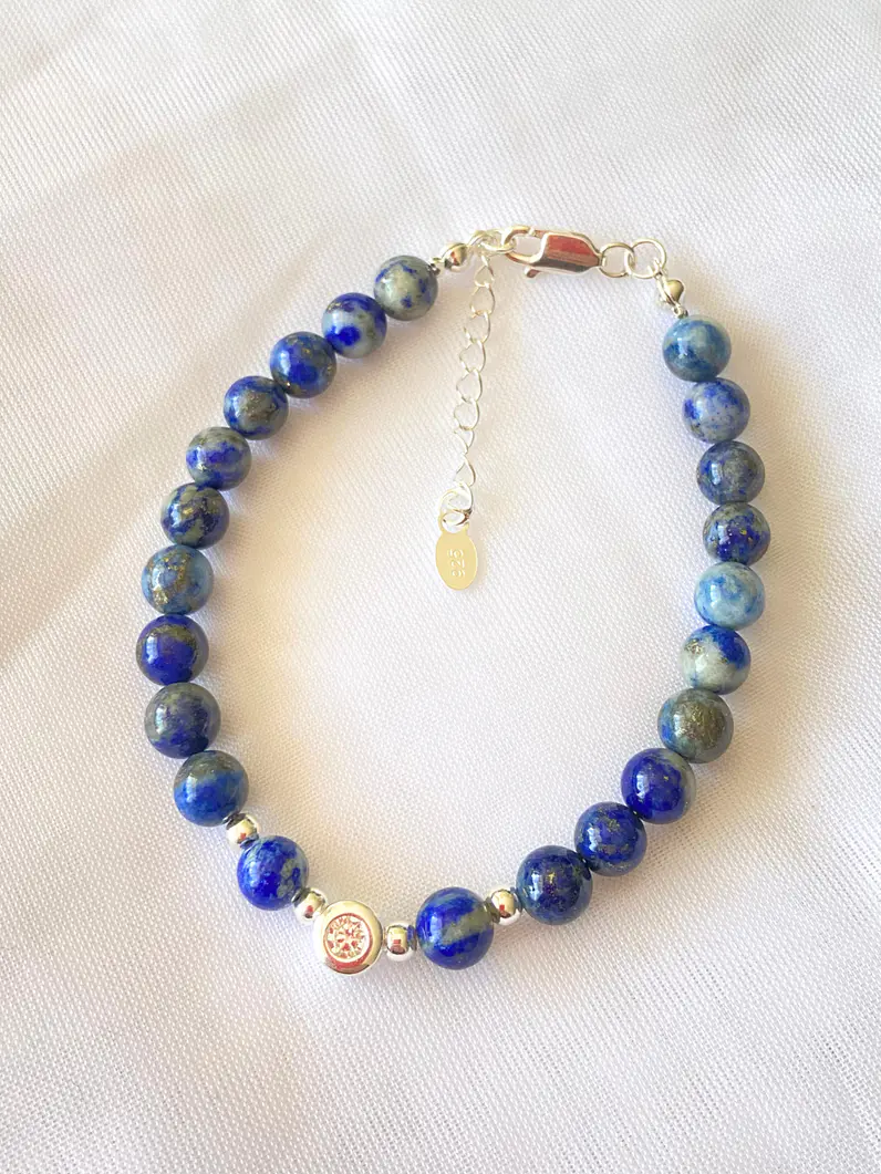Pulsera Lapislázuli Luz Plata 925 1