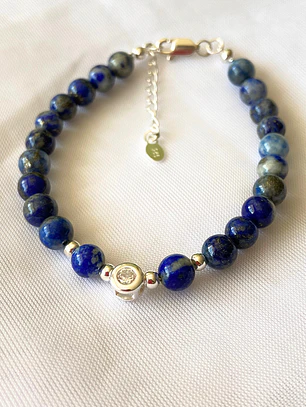 Pulsera Lapislázuli Luz Plata 925