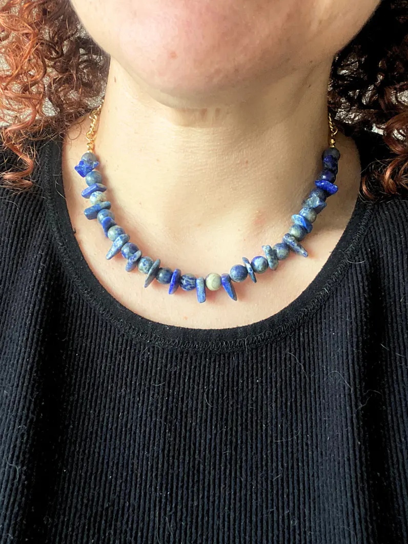 Collar Anais lapislázuli  6