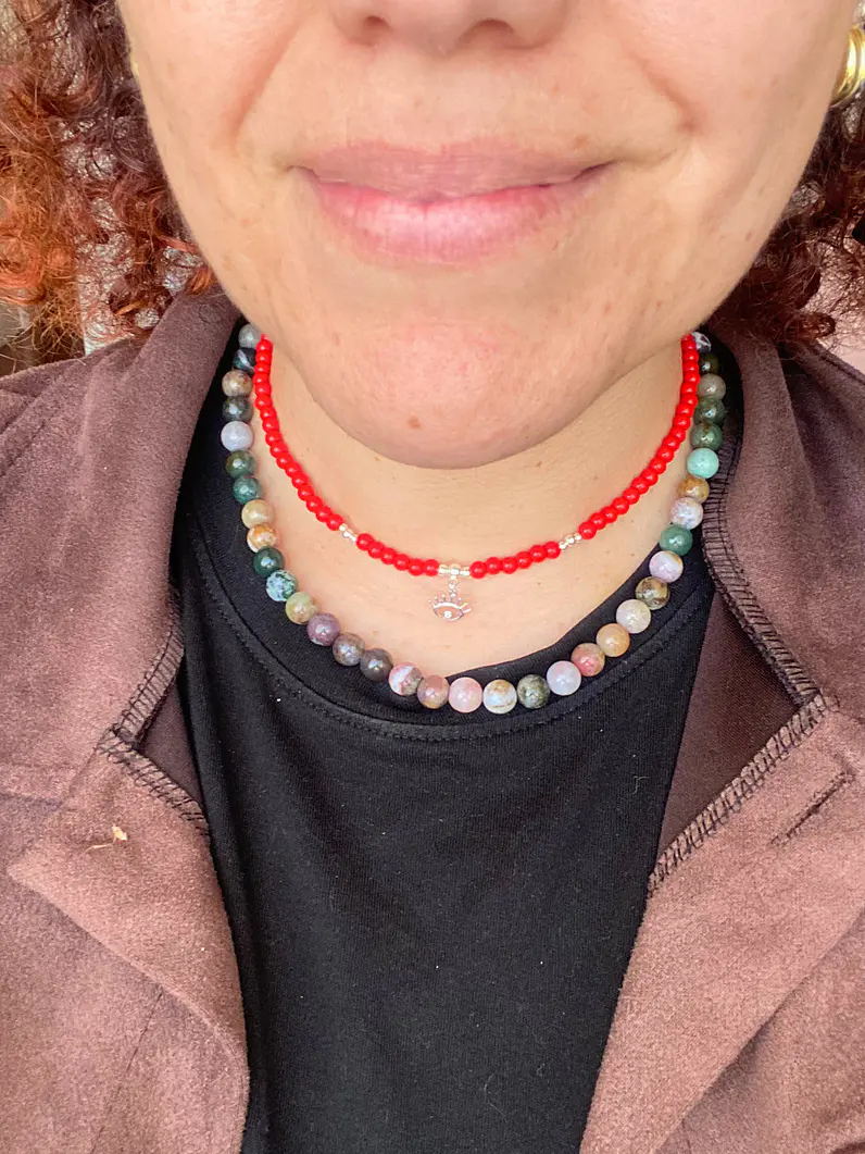 Choker Agata Roja 3
