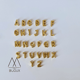 Letras Pasadoras doradas. 5x8mm