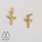 Cruz zircón, con argolla