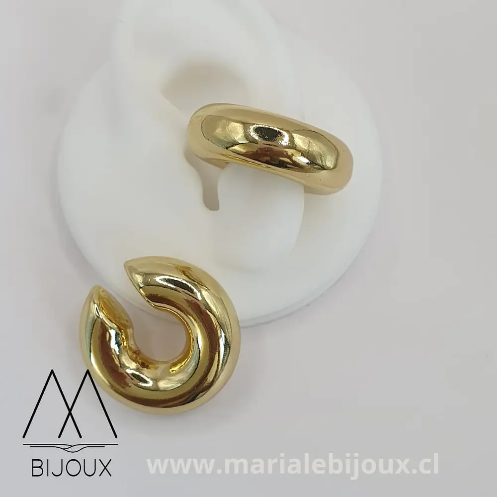 Earcuff Chunky Dorado 30mm, Precio por UNIDAD