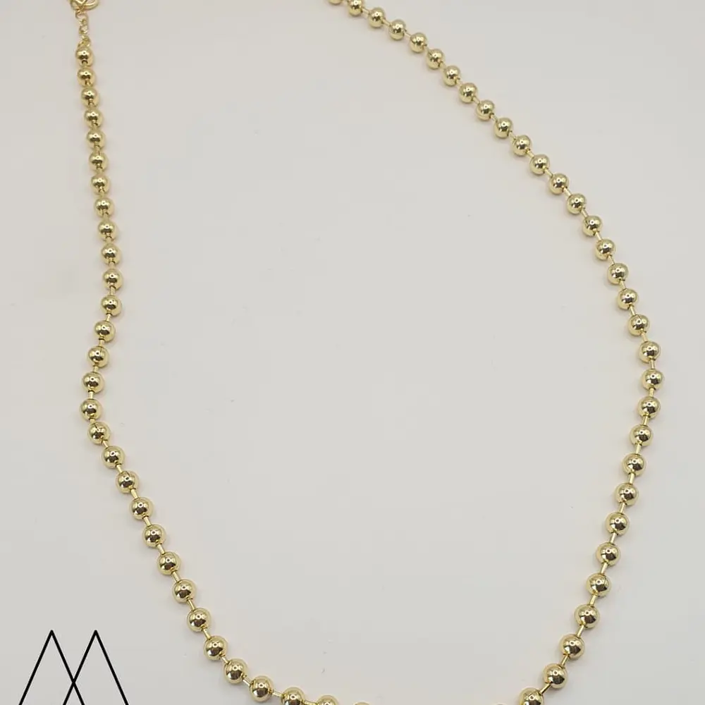 Cadena Lista Militar 4mm con separador 45cm+5cm extensor aprox.