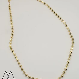 Cadena Lista Militar 4mm con separador 45cm+5cm extensor aprox.