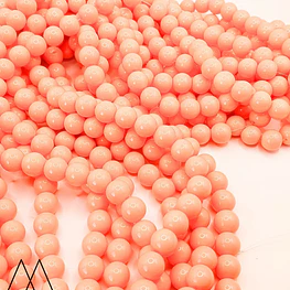 Bolas de Vidrio 10mm, Coral