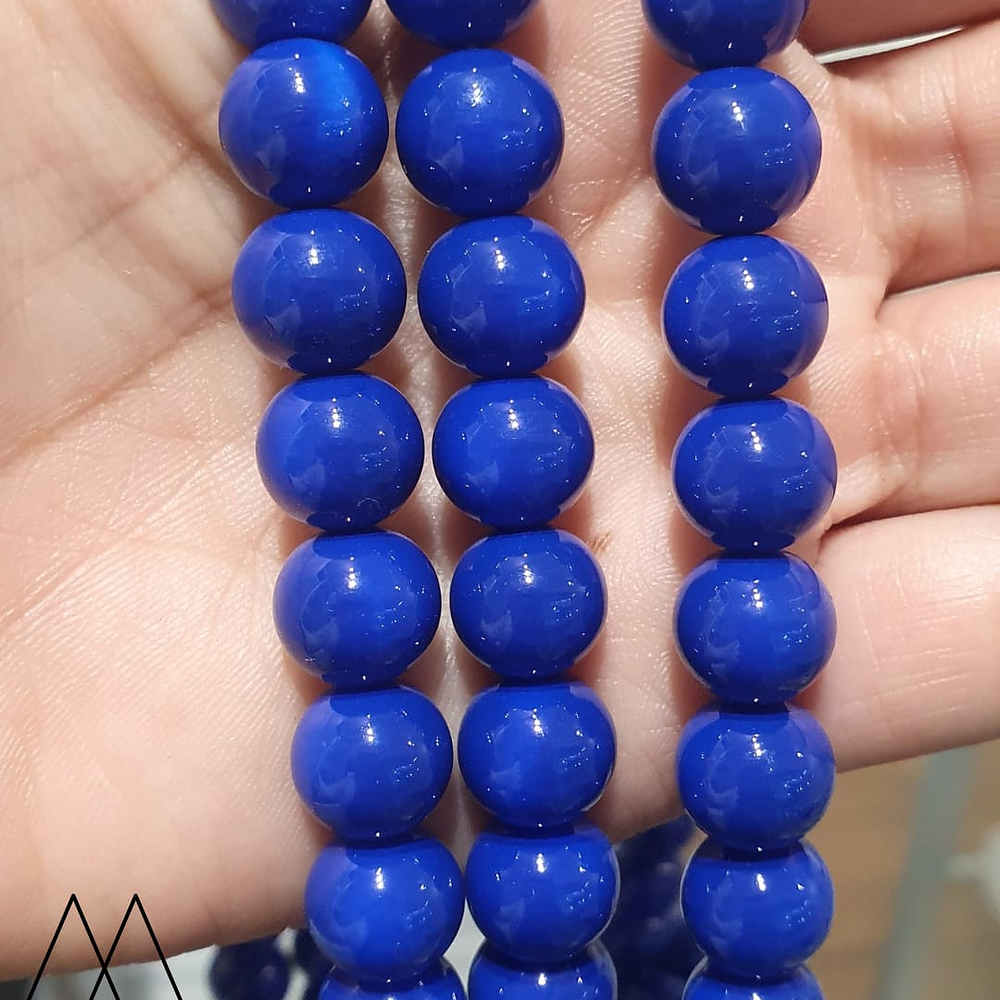Bolas de Vidrio 10mm, azul marino