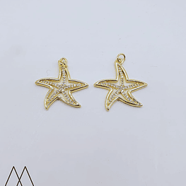 Colgante Estrella de Mar, con argolla 30mm