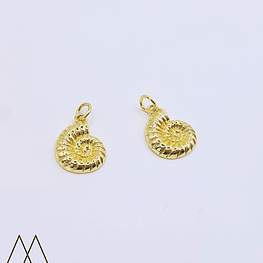 Colgante Caracol , con argolla 18mm