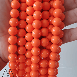 Bolas de Vidrio 10mm, Naranja