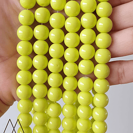 Bolas de Vidrio 10mm, Verde pistacho