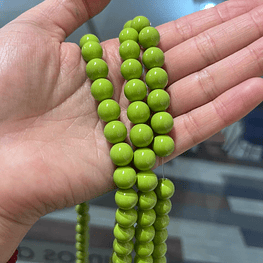Bolas de Vidrio 10mm, verde manzana