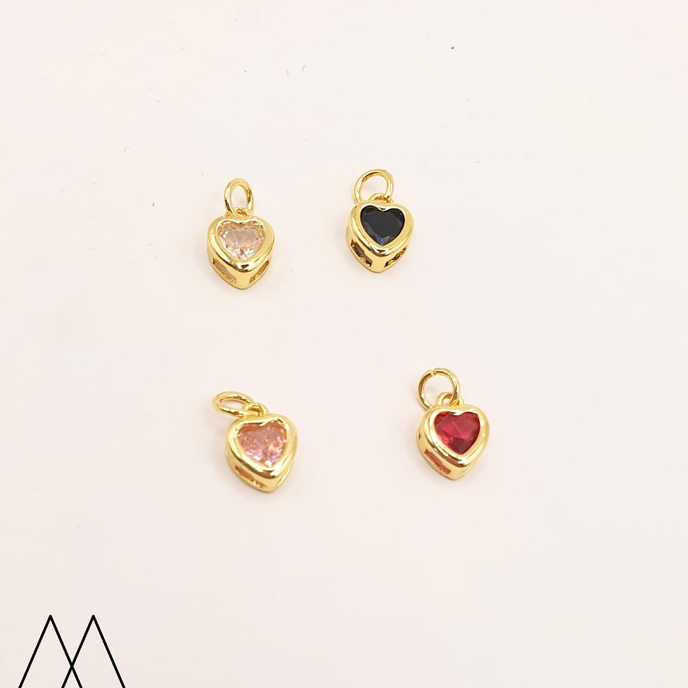Punto de Luz corazón con argolla, 12mm