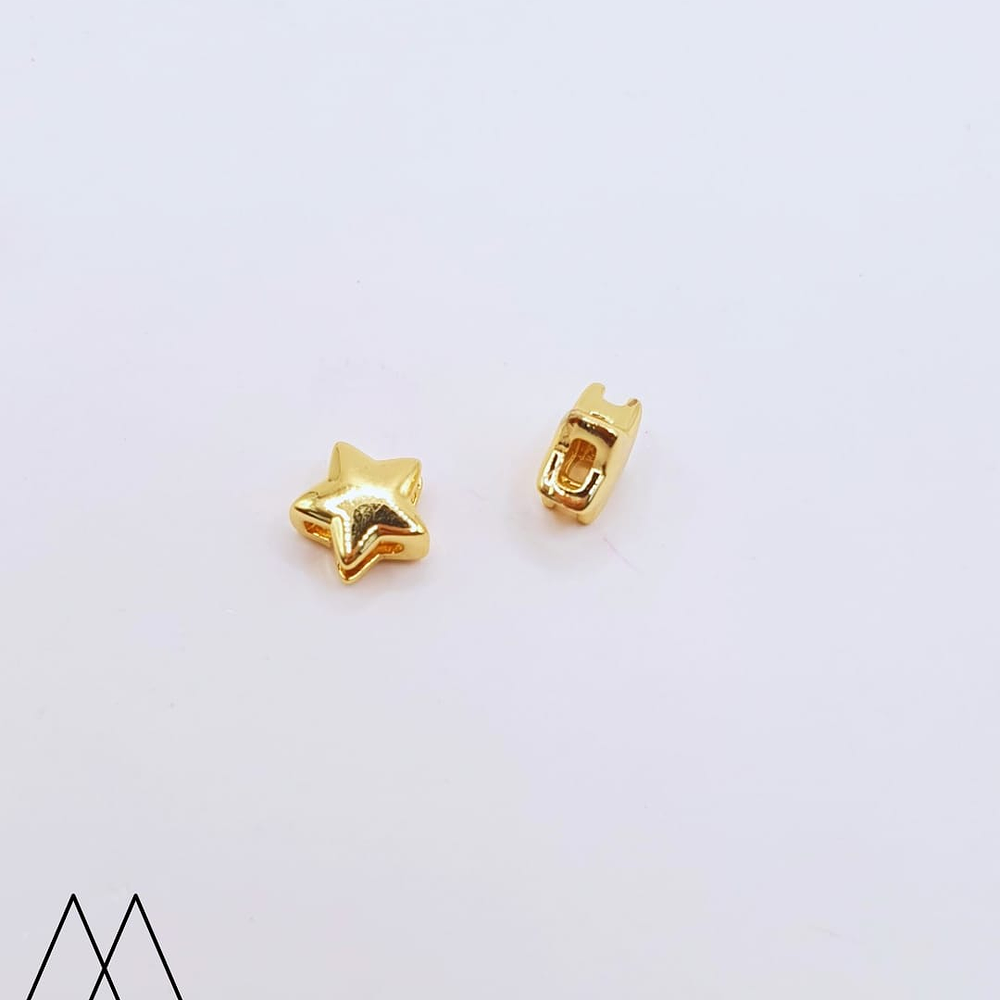 Colgante Estrella pasador dorado, 8mm