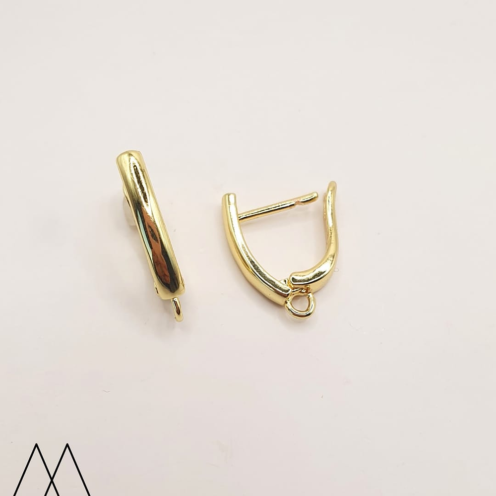 Bases de Aros Rectangulares Doradas