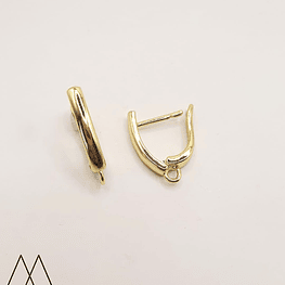 Bases de Aros Rectangulares Doradas