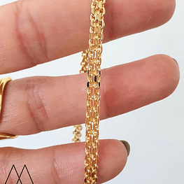 Cadena Lista Tejida 43cm+4cm extensor aprox.