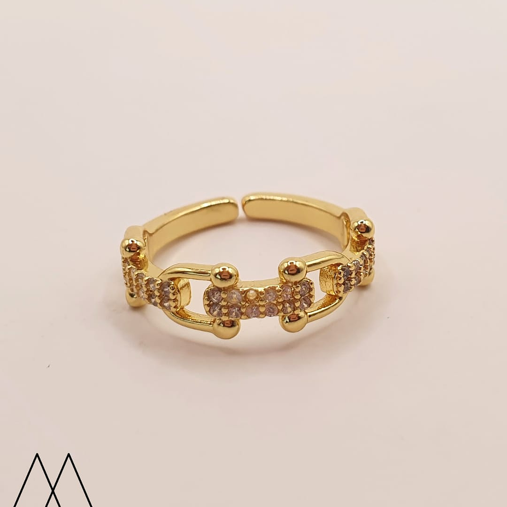 Anillo Eslabón Brillante