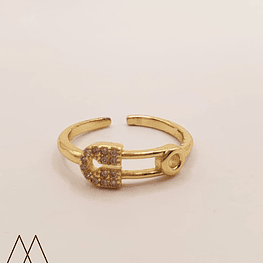 Anillo Alfiler Cristal