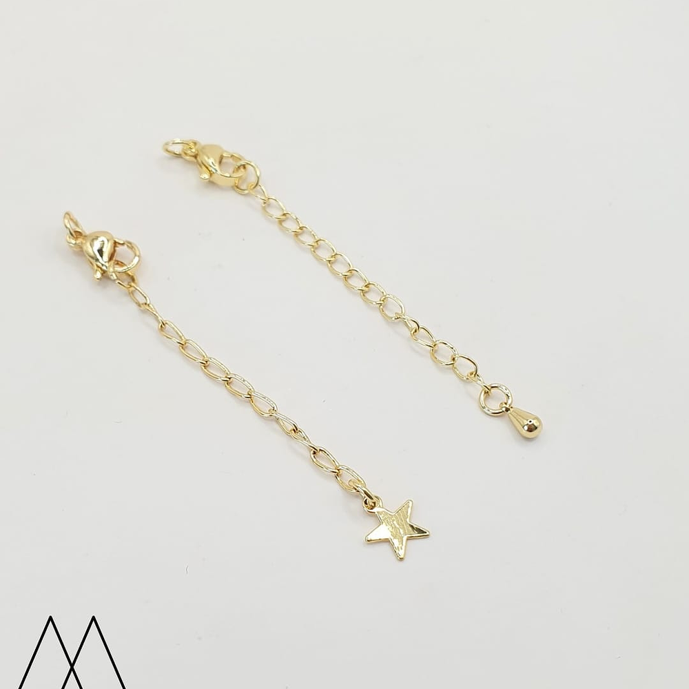 Extensiónes de Cadena Baño de Oro 70mm