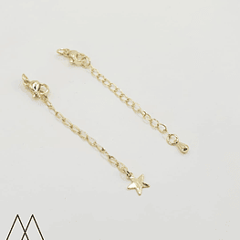Extensiónes de Cadena Baño de Oro 70mm