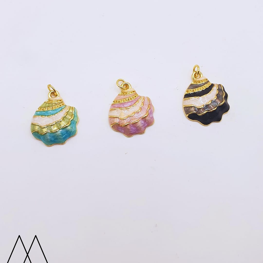 Colgante Concha de Mar, con argolla 25mm