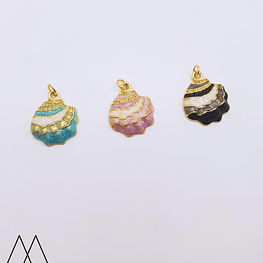 Colgante Concha de Mar, con argolla 25mm