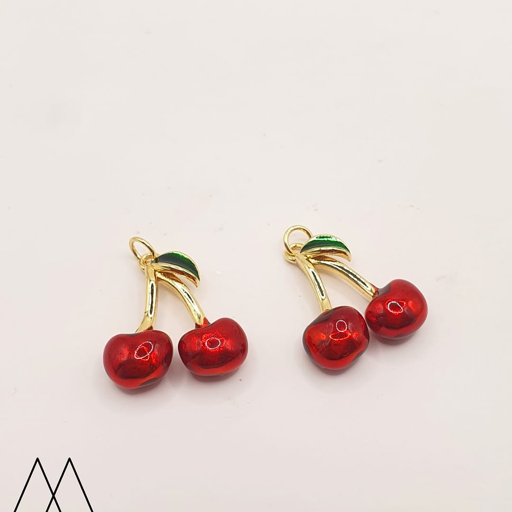 Colgante Cereza, con argolla 25mm