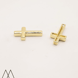Cruz pasadora dorada, 25mm