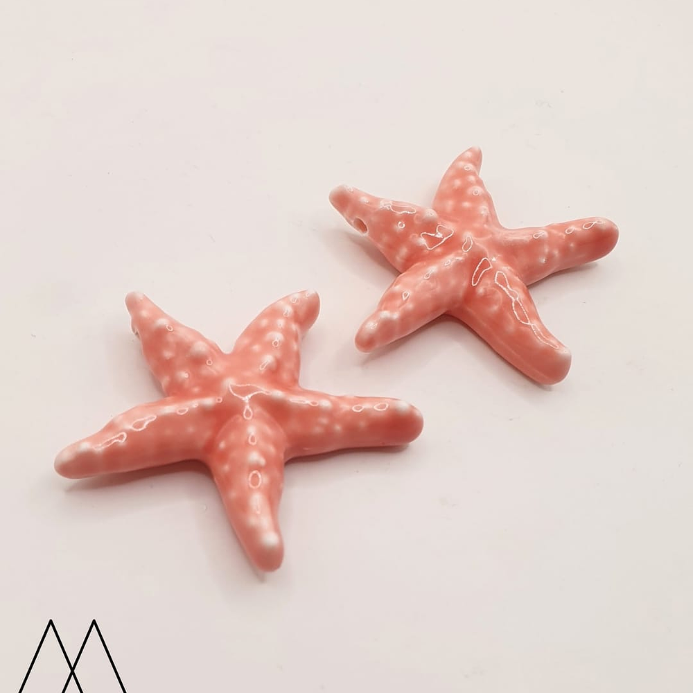 Estrellas Cerámica Grande 40mm, rosa