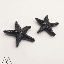 Estrellas Cerámica Grande 40mm, negro