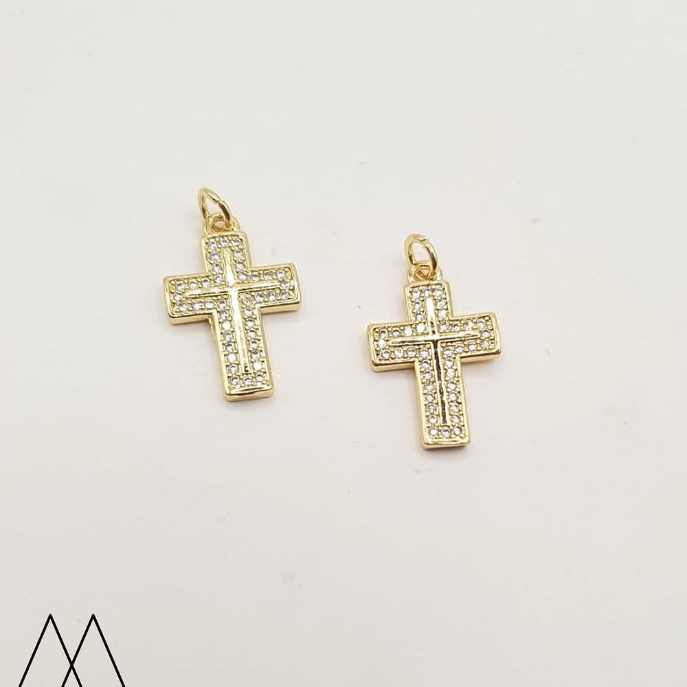 Colgante 2 Cruz, con argolla 25mm