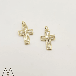 Colgante 2 Cruz, con argolla 25mm