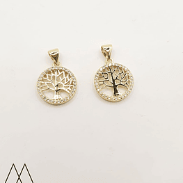 Colgante Circular de arbol de la vida, con portadije 20mm