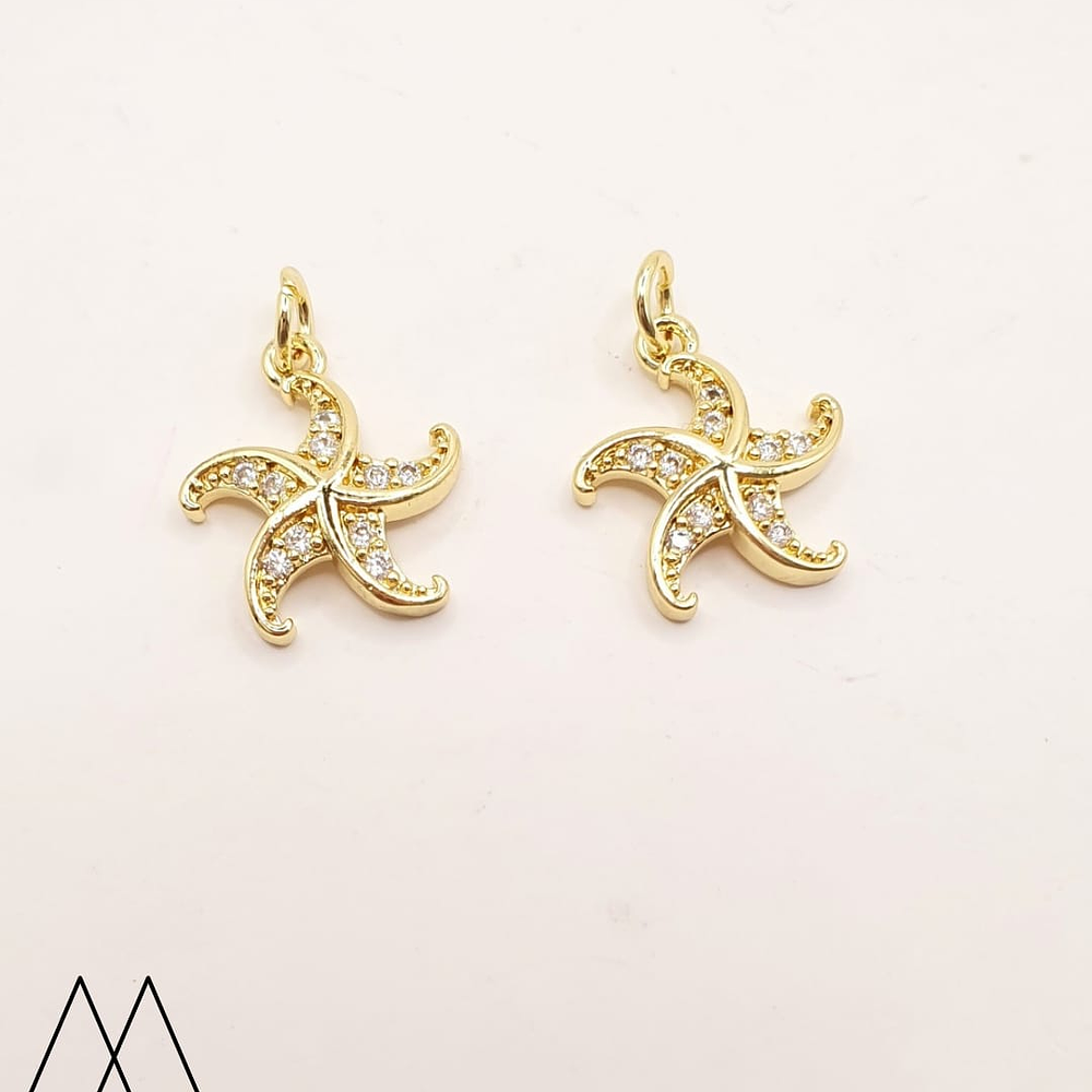 Estrella de Mar torneada, con argolla 20mm