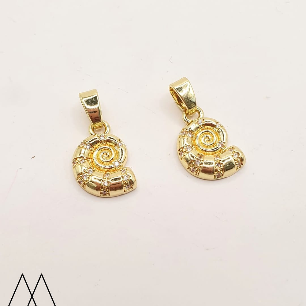 Caracol zircón, con portadije 20mm