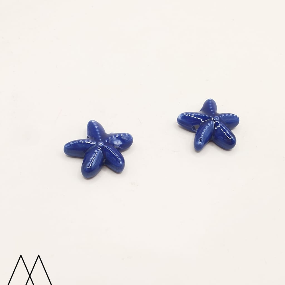 Estrella Cerámica 18mm, azul