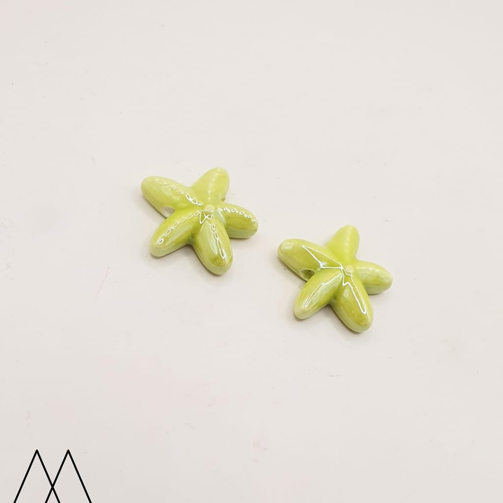 Estrella Cerámica 18mm, verde