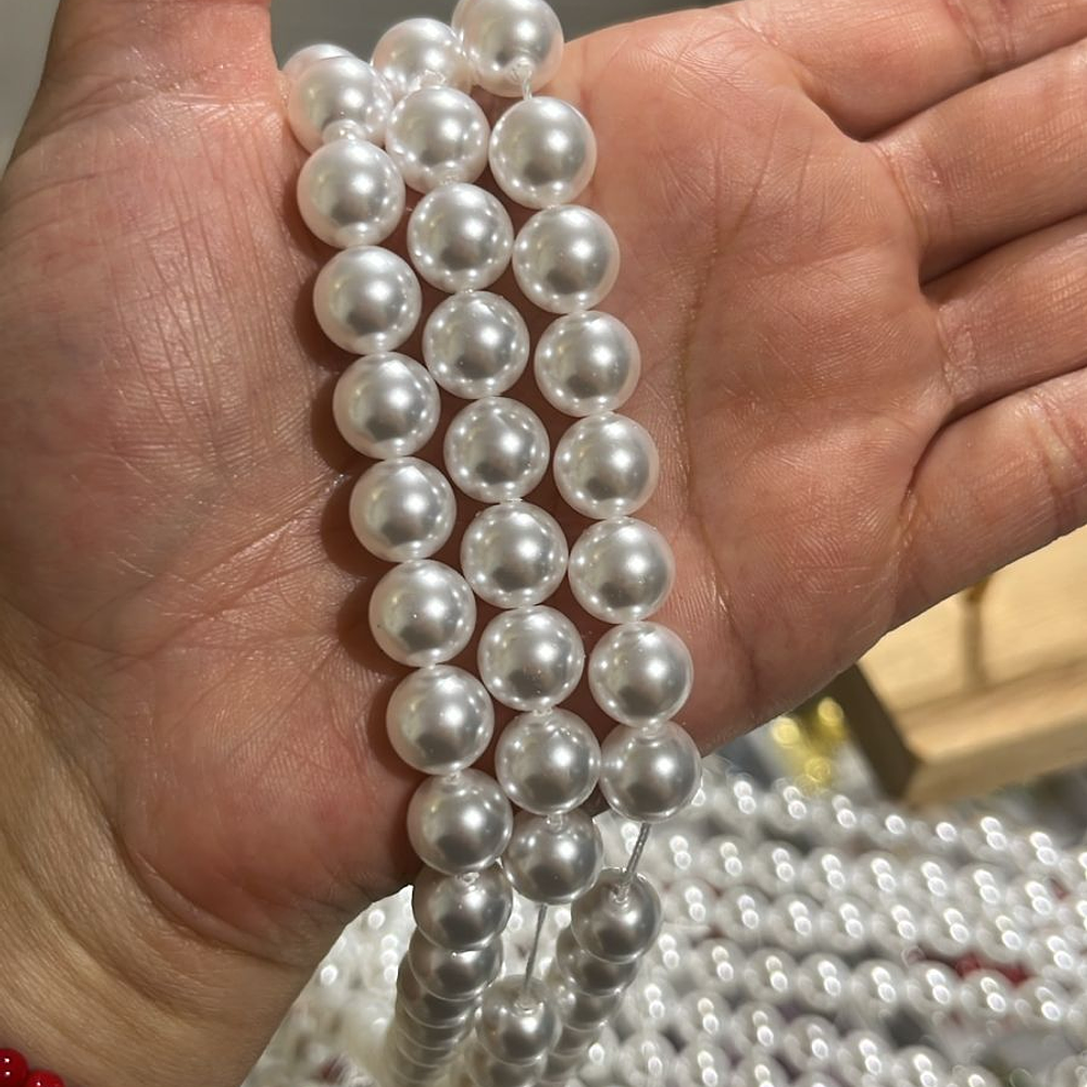 Perlas Shell Redondas 10mm.