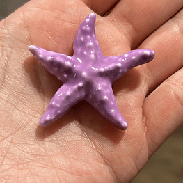 Estrellas Cermica Grande 40mm, morado