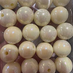 Bolas de Acrílicos 12mm, mantecado perlado