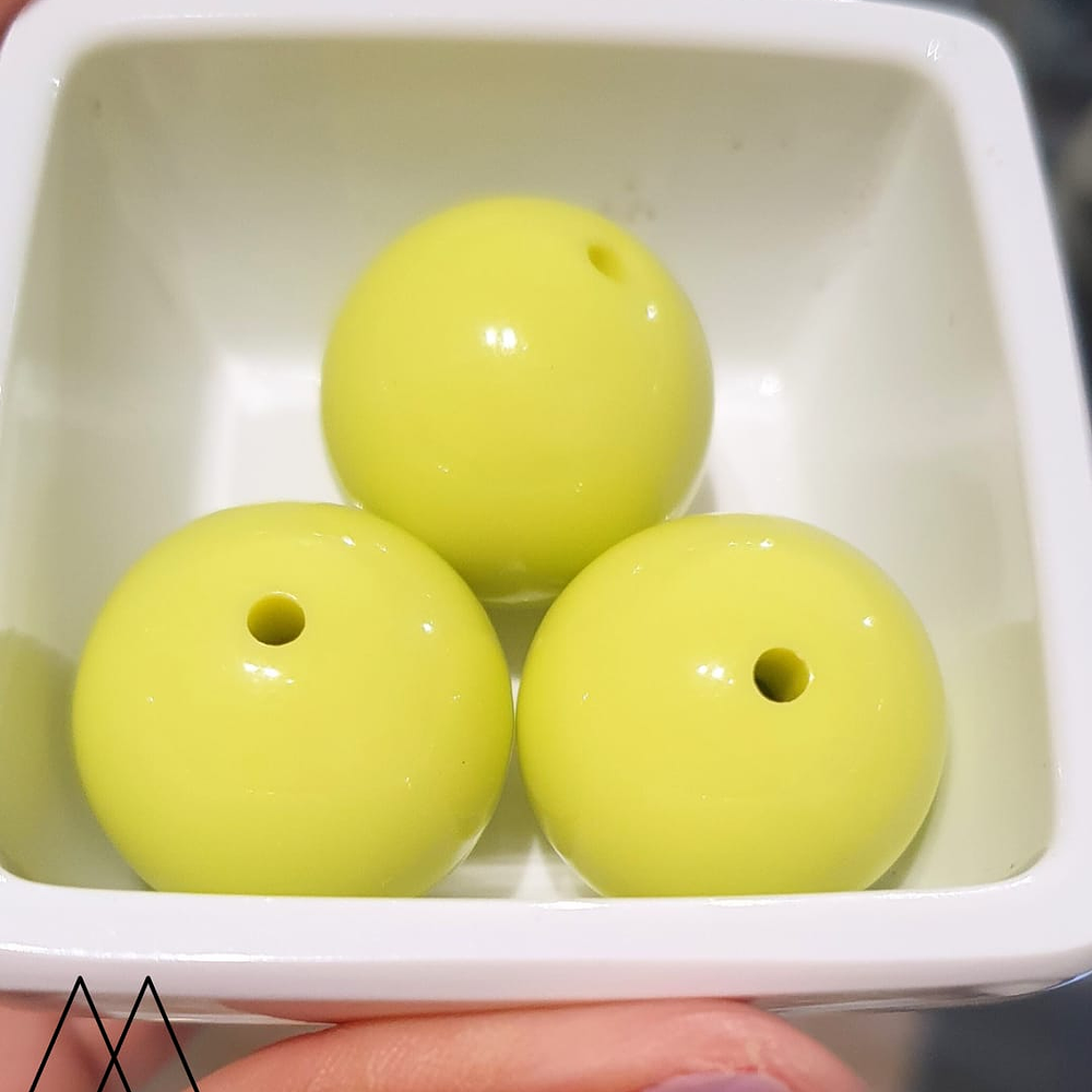 Bolas de Acrilicos 25mm, verde pistacho
