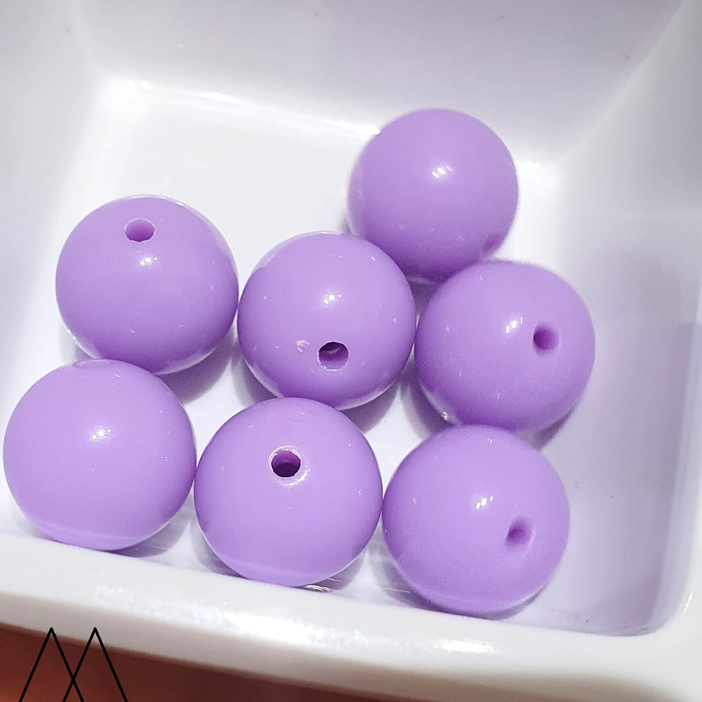 Bolas de Acrilicos 14mm, Morado