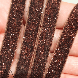 Cinta elasticada 10mm, cobriza, Precio por Metro