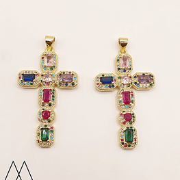 Cruz Grande Cristales, con portadije 55mm