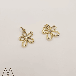 Colgante Florecita, con argolla 20mm