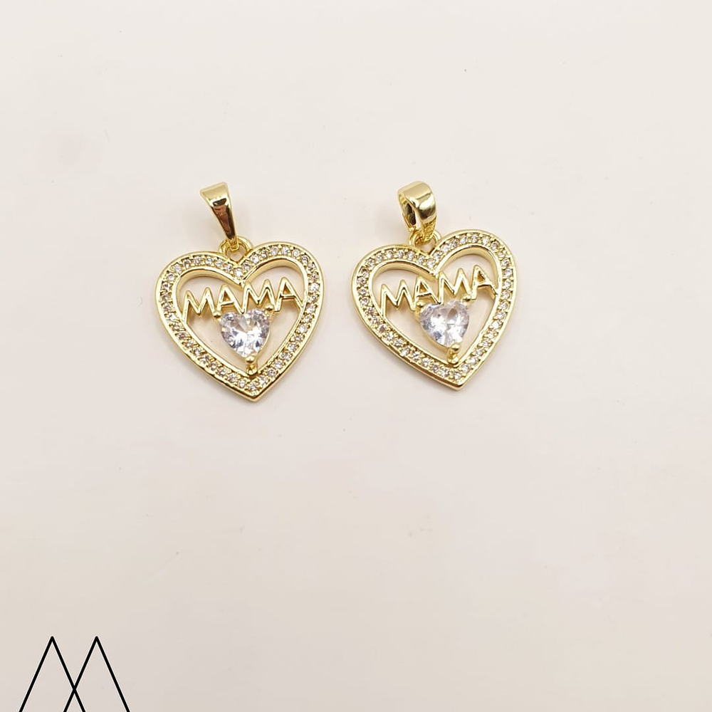 Colgante mamá punto de luz, con argolla 25mm